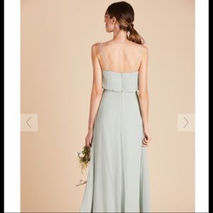 Birds Grey Bridesmaid Dress-Sage